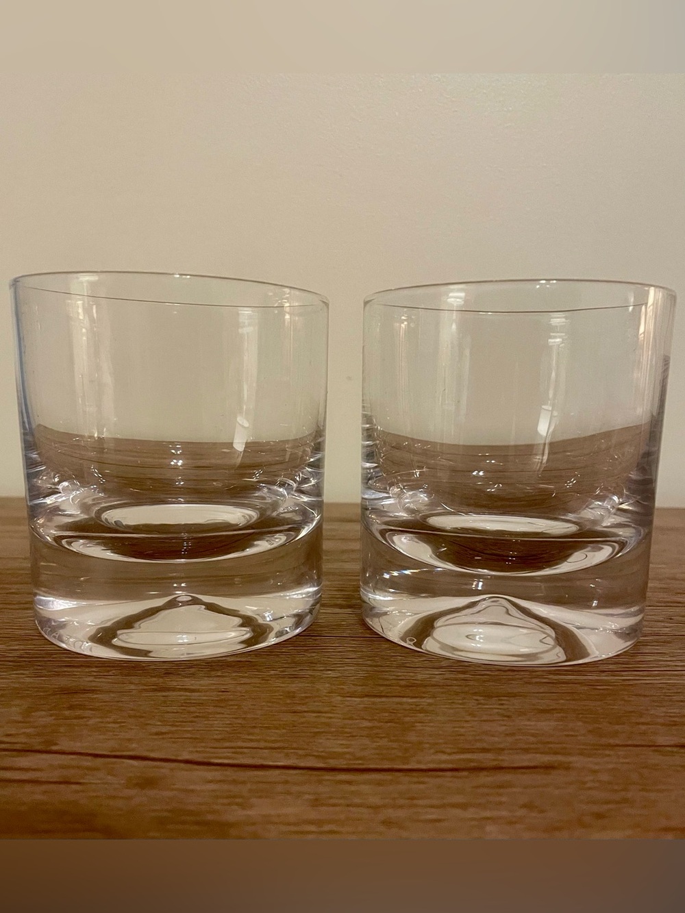 Authentic Mofado Weighted Crystal Whiskey Glasses Set of 2 Old Fashioned Vintage